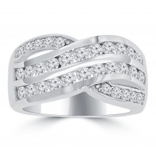 2.25 ct Ladies Round Cut Diamond Anniversary Ring in Channel Setting